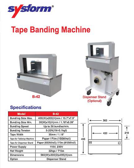 Tape Banding Machine